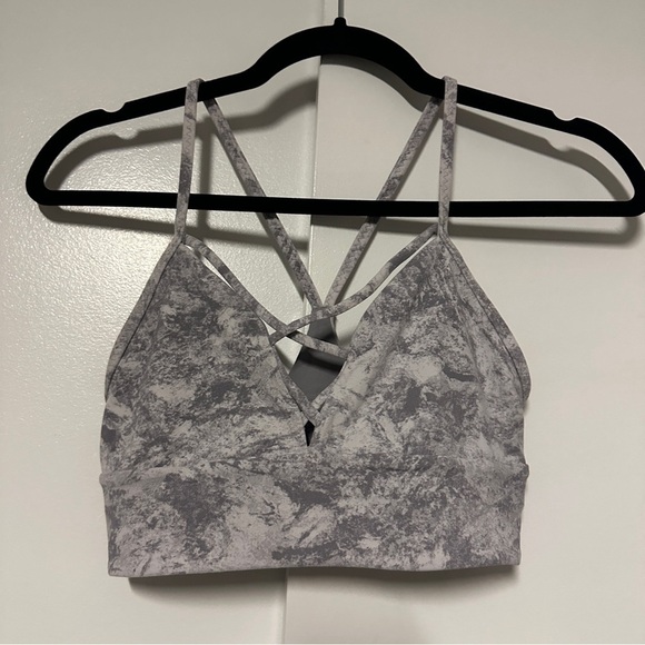 Lululemon Expand Your Limits Sports Bra: Washed Marble Alpine White Silverscreen - Picture 3 of 6